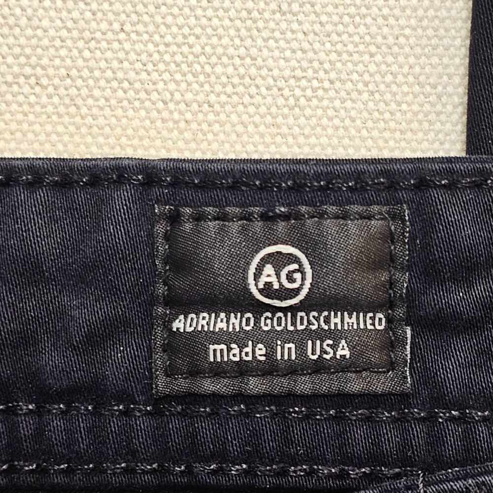 AG Adriano Goldschmied Protege Straight Leg Sueded Pants 31/33 - Picture 3 of 8